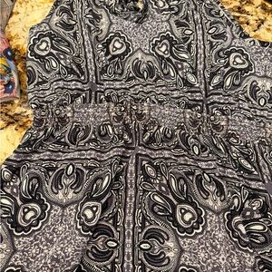 Black and White paisley maxi Dress